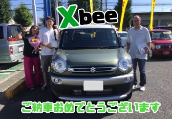 クロスビーご納車いたしました！